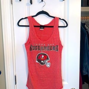 NFL Bucs Women's Red Top